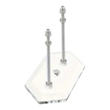 Maxbell Skateboard Wall Mount Space Saving Longboard Stand Premium Skateboard Hanger Clear