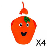 Maxbell 4xKids Fruit Costume Cosplay Cute Children Costume for Themed Party Masquerade Orange