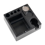 Espresso Tamping Station Knock Box Bar Distributor Coffee Portafilter Holder