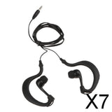 Maxbell 7x3.5mm Earhook Sport Waterproof Earphone Headphone for iPod MP3 Player Black