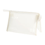 Maxbell Travel Toiletry Bag with Handle Storage Bag Travel Accessories for Beach Gym white horizontal