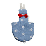 Maxbell Maxbell 1 Pc Blue Floral Print Adjustable Parrot Nappy Diaper with Hook and Loop  L