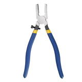 Maxbell Glass Pliers Glass Running Pliers for Mosaics Breaking Stained Glass Work with Flat Jaws