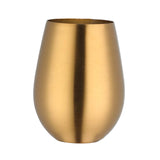 Maxbell Stainless Steel Beer Mug Stemless Cocktail Mug for Bar Drinkware Home Hiking Gold