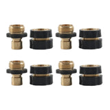 Maxbell 4 Pieces 3/4 inch Garden Hose Fitting Quick Connector Sturdy Male and Female