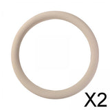Maxbell 2xCar Steering Wheel Cover Auto Decoration Covers Comfortable Protective Cover Beige