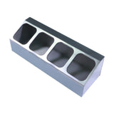 Maxbell Spice Canister Organizer Storage Spice Pots Shelf for Table Pantry Household 1 row 4 grids