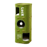 Maxbell 3 Storey Cat Bed Cave Covered Tunnel Condo Indoor Outdoor Cats Pet Cat House Green