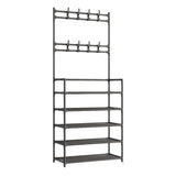 Maxbell Coat Hanger Handbag Gifts Space Saving Shoe Rack for Entryway Bedroom Garage White