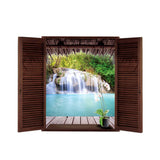 Maxbell 3D Waterfall Wall Decal Stickers Home Room Decor