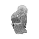 Maxbell Women Winter Hat Scarf beanie Caps Girls Headwear Knitted for Skiing Hiking Gray