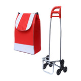 Maxbell Trolley Bag with Removable Bag Travel Home Camping Shopping Cart with Wheels Black Three Wheeled