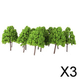 Maxbell 3x25Pcs Model Cypress Tress Train Railroad Scenery 1:150 Light Green