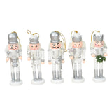 Maxbell 5Pcs Christmas Tree Nutcracker Pendants Creative DIY for Office Holiday Wall