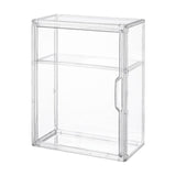 Maxbell Figurine Display Case Portable Figures Storage Box for Tabletop Home Bedroom Style E