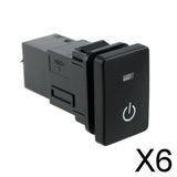 Maxbell 6x4-Pole Push Button Switch Blue LED for Starting Pattern for
