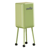 Maxbell Trash Can with Wheels Minimalist Wastebasket for Kitchen Dresser Living Room Green