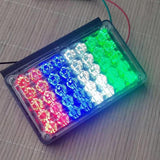 Light-emitting diode pulse warning light, high-intensity red/navy, waterproof, 12V-24V vehicle emergency Four-color 24V