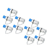 Maxbell 10Pcs Hydraulic Pressure Test Couplings Kit Parts for Machinery Construction