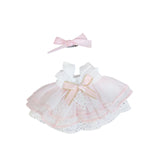 Maxbell 2x2x Dolls Princess Dress with Bow Hairpin for 15cm Dolls Dress up Girls Dolls