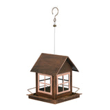 Maxbell Hanging Bird Feeder Country House Shape Garden Decor for Patio Yard Backyard