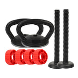 Maxbell Adjustable Kettlebell Handle Attachment Converter for Dumbbell to Kettlebell 2 Handle and 2 Bar
