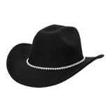 Maxbell Jazz Hat Costume Accessories Big Brim Hat for Adults Music Festival Carnival Black