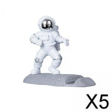 Maxbell 5xCool Astronaut Phone Holder Children Gift Universal Home Decor Desktop Mount Argent Style B