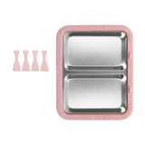 Maxbell Ice Cream Maker Homemade Easy to Clean Fun Families Activities Ice Cream Pan Pink No Lid