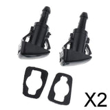 Maxbell 2xPair 1-Hole Windshield Wiper Jet Spray Washer Nozzle for Chrysler 300C Jeep