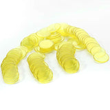 Maxbell 300pcs Set 3 Colors 3/4" Poker Counter Clear Transparent Plastic Bingo Chips