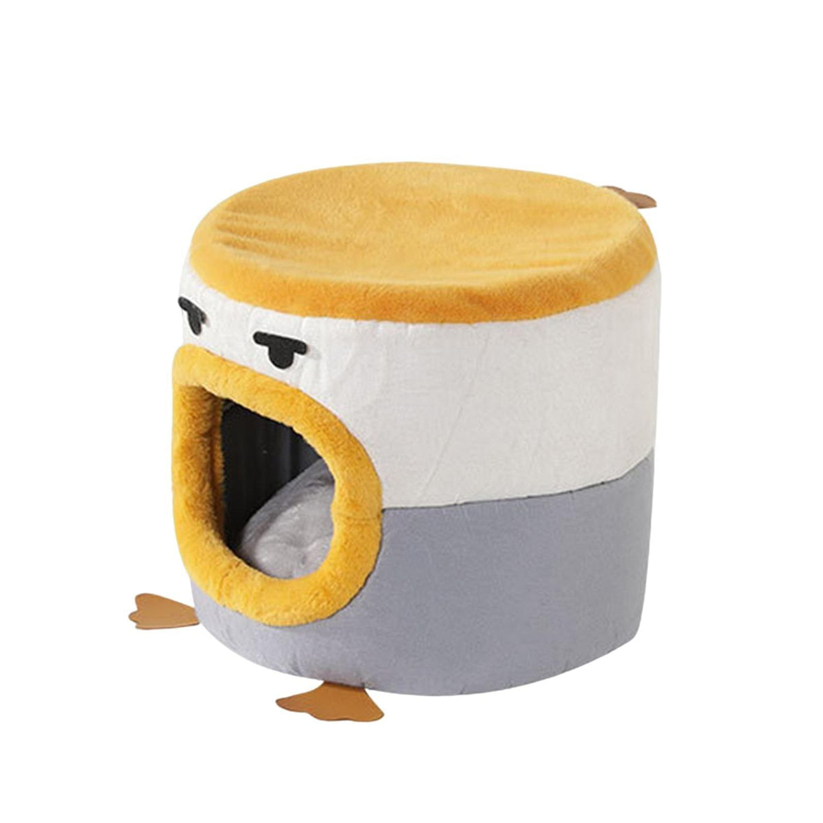 Maxbell Maxbell Cat Bed Enclosed Kitten Bed No Deformation Pet Bed Hideaway Short Plush 35cmx40cm