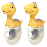 Maxbell 2x Water Sprinkler for Kids Dinosaur Portable Spray Toy for Yard Lawn Garden yellow