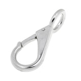 Maxbell 304 Stainless Steel Rigid Fixed Eye Boat Spring Snap Hook Silver 2.5# 9cm - Aladdin Shoppers