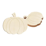 Maxbell 5 Pieces Pumpkin Wooden Cutouts Wooden Pumpkins Ornaments to Paint for Party Style A