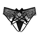 Maxbell Women Panties Cross Strap Bowknot Panties for Party Lingerie Night Nightclub