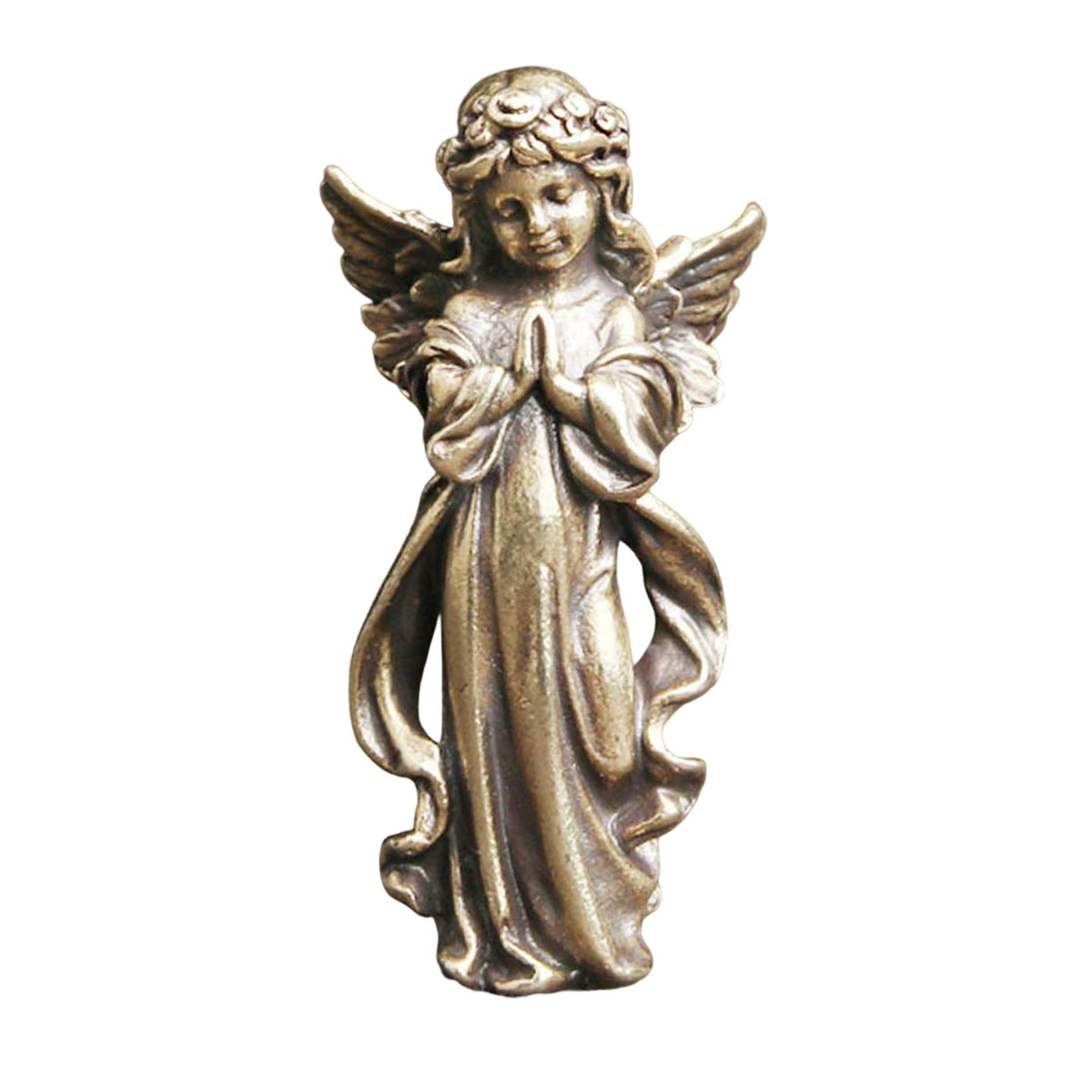 Copper Angel Statue Sculpture Ornaments Crafts Desktop Decoration Figurine