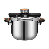Maxbell Pressure Cooker Large Capacity Kitchen Soup Stewpot for Camping Kitchen Home 8L
