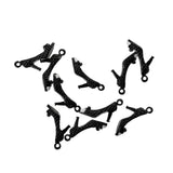 Maxbell 10Pcs Heel Shoes Shape Charms Pendants Fit Bracelet DIY Jewelry Craft Black - Aladdin Shoppers