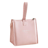 Maxbell Insulated Lunch Storage Bag Portable Tote Bento Pouch for Fishing Adults Girls Pink