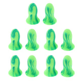 Maxbell Maxbell 5 Pairs Soft Foam Ear Plugs Tapered Travel Sleep Noise Prevention Green