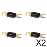 Maxbell 2x4pcs Universal 200AMP ANL Gold Plated Flat Blade Fuses for Car Auto Vehicle