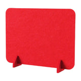 Maxbell Acoustic Desk Divider Desk Partition Freestanding Desk Divider for Classroom red