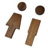 Maxbell 2x 3D Restroom Signs Bathroom Signs for Commercial Door or Wall Restaurant