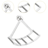 Maxbell Small Animal Quiet Running Wheel Clear Bird Toy for Hamsters Birds Cockatiel L Metal Stick