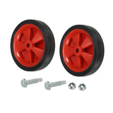 Maxbell 2x Air Compressor Casters for  Air Compressor Wheels 12cm Red