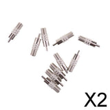 Maxbell 2x10x F Type Female to RCA Male Coax Coaxial Cable Audio Adapter Connector
