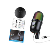 Maxbell USB Condenser Microphone with Base Condenser Mic for Stream Podcasting