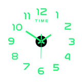 Maxbell Luminous Wall Clock Stickers Decoration DIY Wall Clock for Bedroom Home Wall