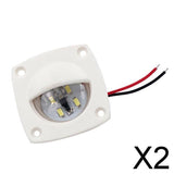 Maxbell 2xBoat Marine Caravan RV Auto Interior 12 Volt LED Courtesy Floor Light White